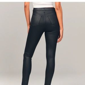 Abercrombie and Fitch skinny coated jeans